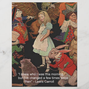 Lewis Carroll Illustration & Mind Change Quote