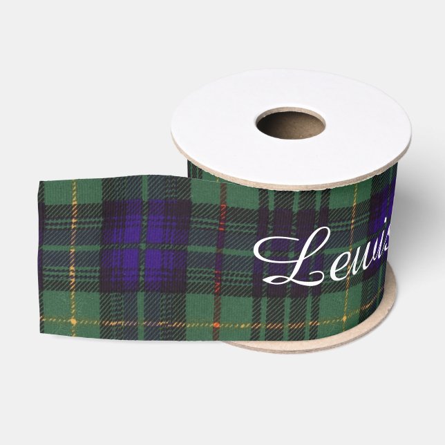 Lewis clan Plaid Scottish kilt tartan Grosgrain Ribbon (Spool)