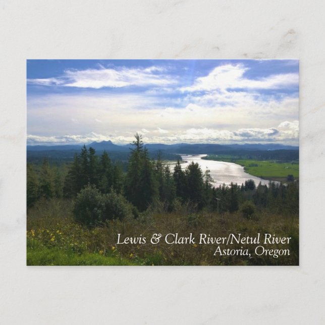 Lewis & Clark River, OR Postcard (Front)