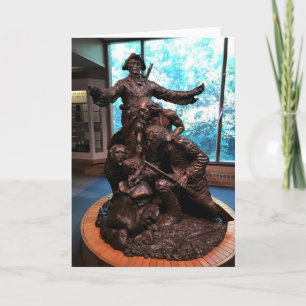 Lewis & Clark Statue, Fort Clatsop, Oregon Card