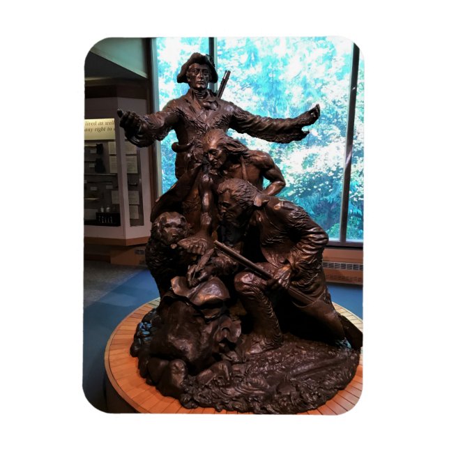 Lewis & Clark Statue, Fort Clatsop, Oregon Magnet (Vertical)