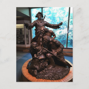 Lewis & Clark Statue, Fort Clatsop, Oregon Postcard