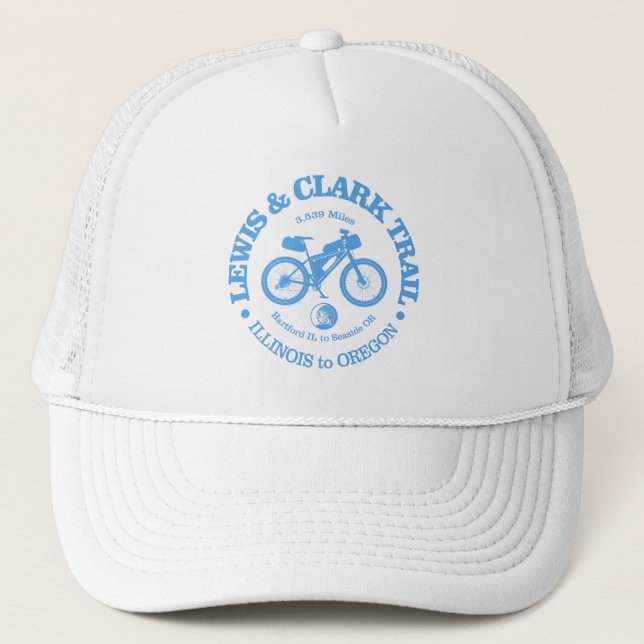 Lewis & Clark Trail (cycling) Trucker Hat (Front)