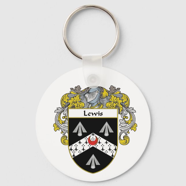Lewis Coat of Arms (Mantled) Keychain (Front)