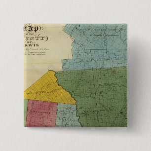 Lewis County 2 Inch Square Button