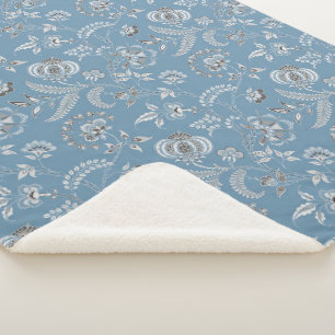 Lewis Day's "Granny" Floral Sherpa Blanket