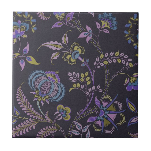 Lewis Day's "Granny" Small Ceramic Tile (Front)