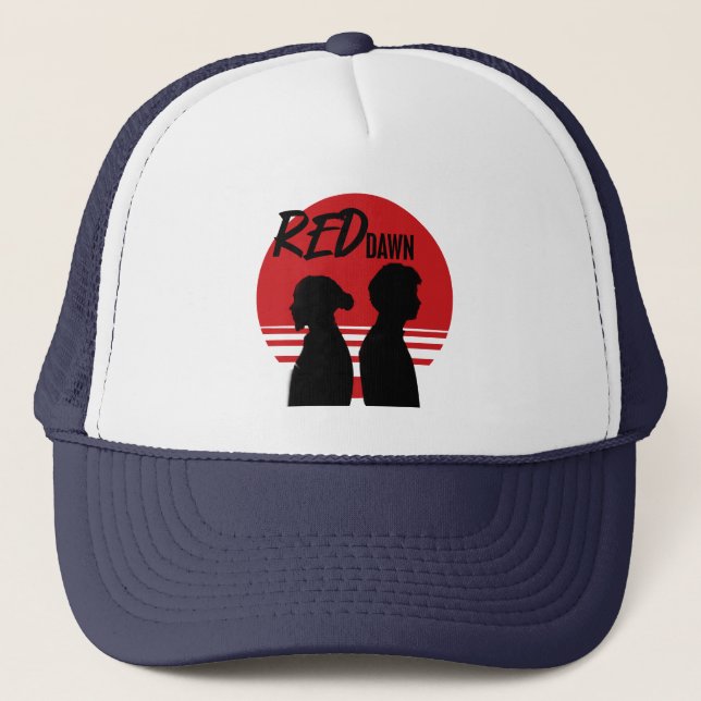 Lewis Hamilton vs Leclerc Rivalry Art Scuderia Trucker Hat (Front)