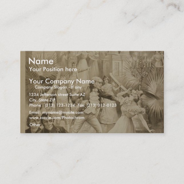 Lewis Morrison in 'The Master of the Ceremonies' Business Card (Front)
