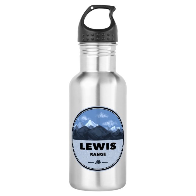 Lewis Mountain Range Camping 532 Ml Water Bottle (Front)