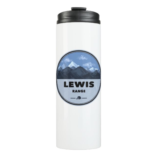 Lewis Mountain Range Camping Thermal Tumbler (Front)