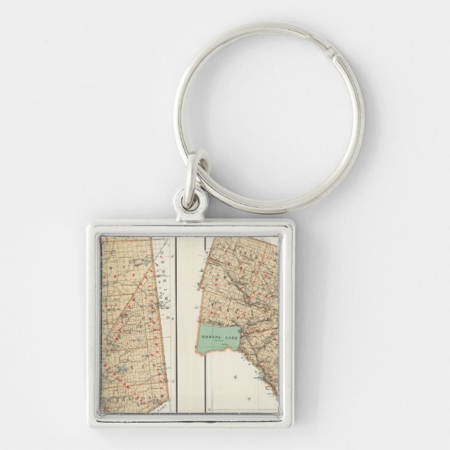 Lewis, Oneida counties Keychain (Front)