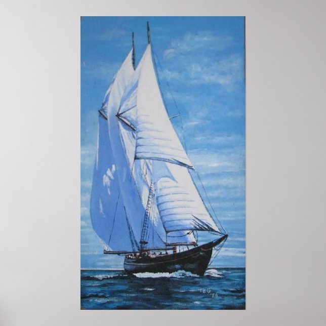 Lewis' Sailboat Poster (Front)