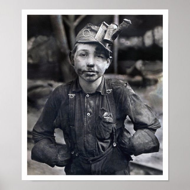 Lewis Wickes Hine - Portrait of Tipple Boy Poster (Front)