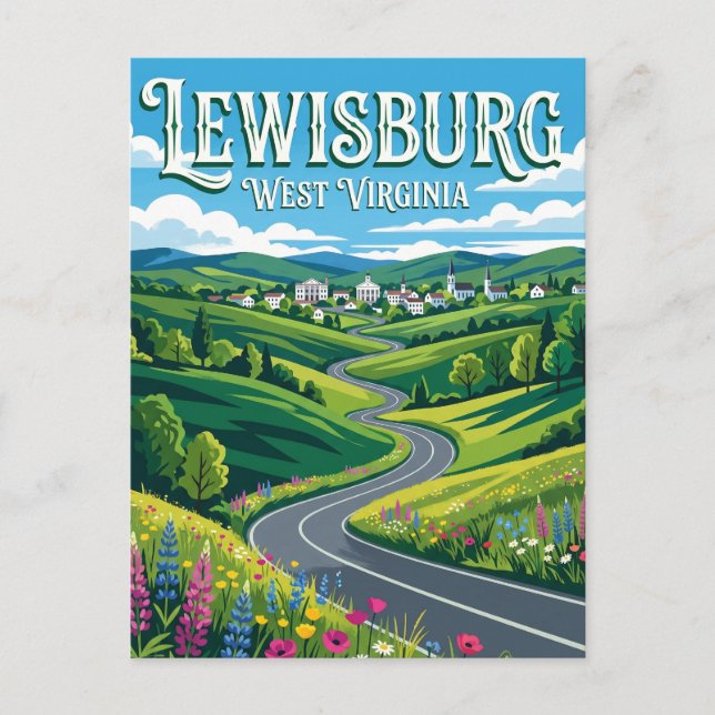Lewisburg USA Postcard (Front)