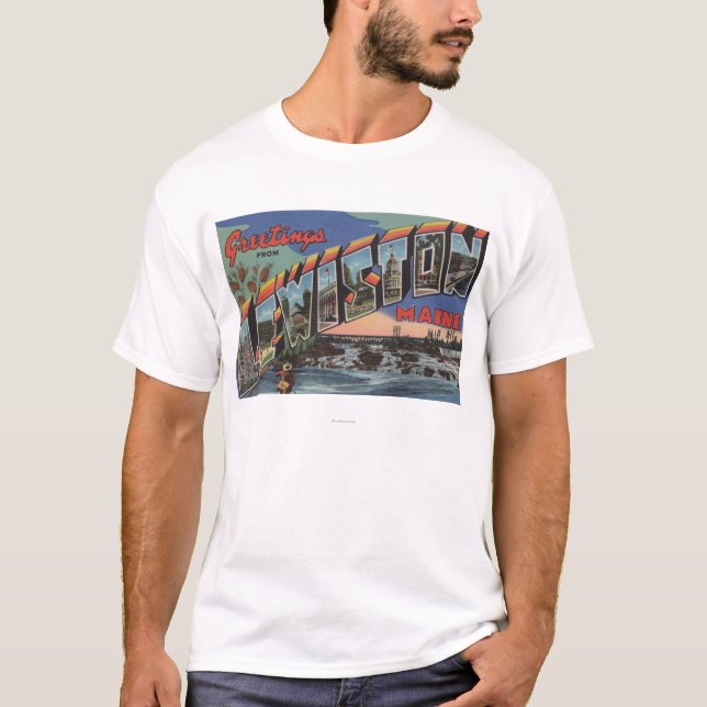 Lewiston, Maine (River Scene) T-Shirt (Front)