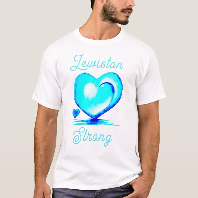Lewiston Strong Maine Honouring Victims T-Shirt (Front)