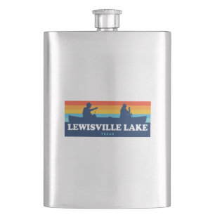 Lewisville Lake Texas Canoe Hip Flask