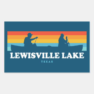 Lewisville Lake Texas Canoe Sticker