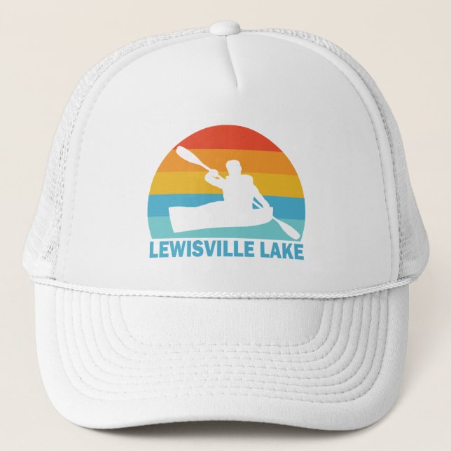Lewisville Lake Texas Kayak Trucker Hat (Front)