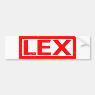 Lex Stamp Bumper Sticker