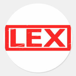 Lex Stamp Classic Round Sticker