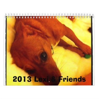 Lexi 2013 et calendrier de chien d'amis