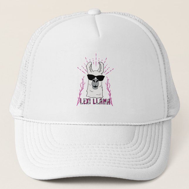 Lexi Llama Trucker Hat (Front)