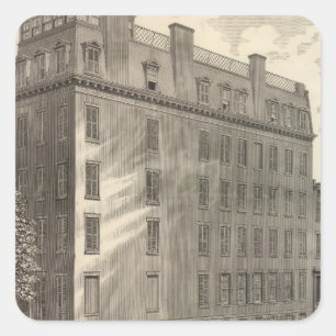 Lexington Avenue Turkish and Roman Baths Square Sticker