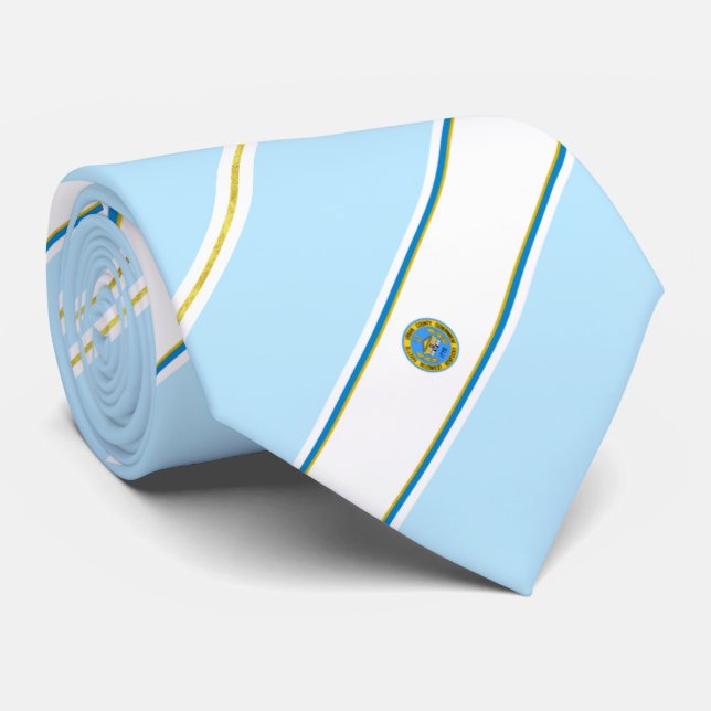 Lexington-Fayette (Kentucky) city flag Neck Tie (Rolled)