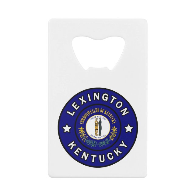 Lexington Kentucky Credit Card Bottle Opener (Front)