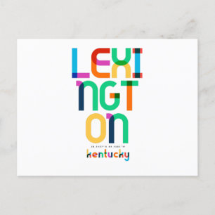Lexington Kentucky Mid Century, Pop Art, Postcard