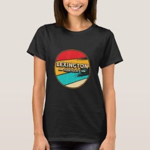 Lexington Kentucky Retro Vintage Sunset Us State L T-Shirt