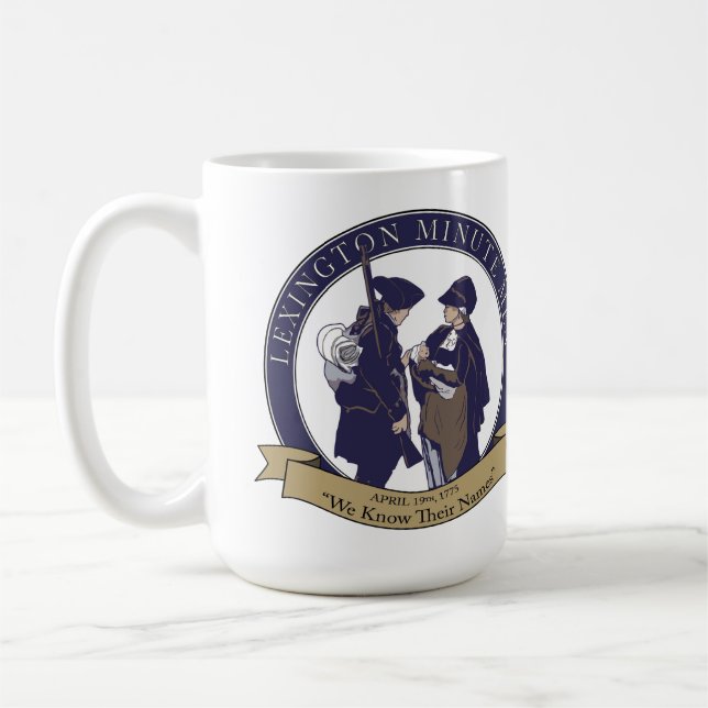 Lexington Minute Men Mug (Left)