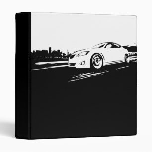 Lexus IS350 Silver Silhouette Binder