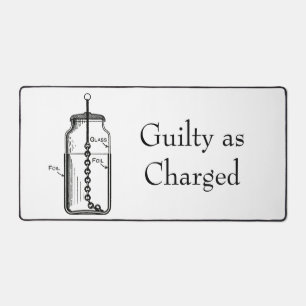 Leyden Jar Guilty as Charged Desk Mat