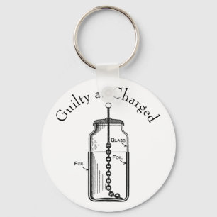 Leyden Jar Guilty as Charged Keychain
