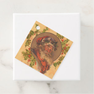 Leyendecker Father Christmas Antique Victorian Favour Tags