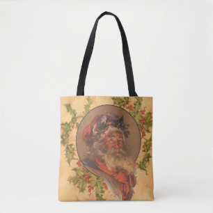 Leyendecker Father Christmas Antique Victorian Tote Bag