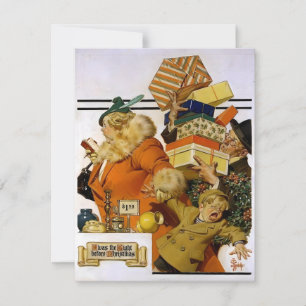 Leyendecker Twas The Night Before Christmas Holiday Card