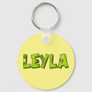 Leyla Name Kiwi Design Keychain