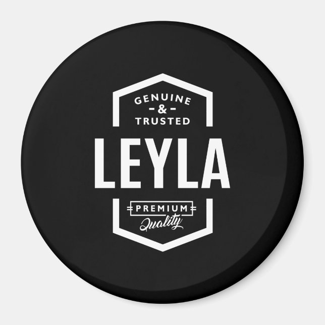 Leyla Personalized Name Birthday Magnet (Front)