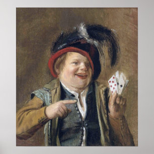 Leyster - A Card Player Poster