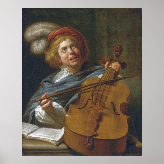 Leyster - Cello Player Poster (Front)