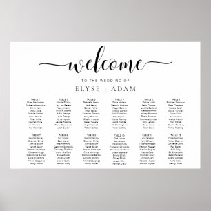 Leyton Modern Minimal 12 Poster de table