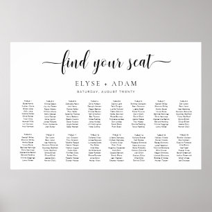 Leyton Modern Minimal 16 Poster de table