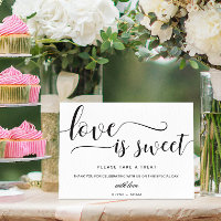 Leyton Modern Minimal Love Is Sweet Favour Sign