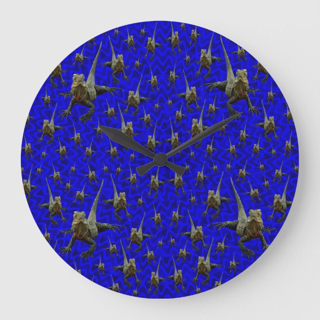 Lézard Dragon Léopard, Horloge murale (Recto)