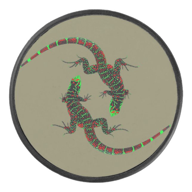 Lézards Yin Yang (Devant)