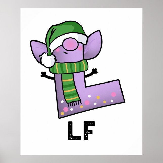 Lf Funny Letter L Pun  Poster (Front)